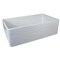 Nantucket Sinks 33 Inch Farmhouse Fireclay Sink with Waves Apron FCFS3320S-W-Waves - alternate 2